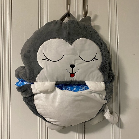 Cute Dog/Husky Toddler Sleeping Bag NWOT - Picture 4 of 5